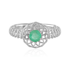 Zambian Emerald Platinum Ring (Ornaments by de Melo)