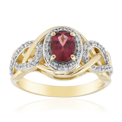 9K Brazilian Pink Tourmaline Gold Ring (Rifkind 1894 Collection)