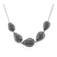 Black Hematite Silver Necklace