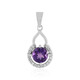 Siberian Amethyst Silver Pendant