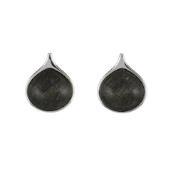 Black Oak Silver Earrings