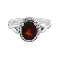 Indian Garnet Silver Ring