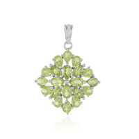 Peridot Silver Pendant