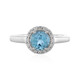 Swiss Blue Topaz Silver Ring