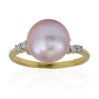 9K Pink Ming Pearl Gold Ring (TPC)