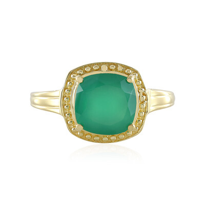 Green Onyx Silver Ring