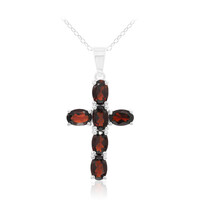 Garnet Silver Necklace