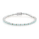 Blue Apatite Silver Bracelet