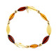 Cherry Baltic Amber Silver Bracelet (dagen)