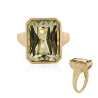 9K Canary Kunzite Gold Ring