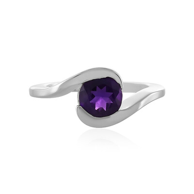 Zambian Amethyst Silver Ring