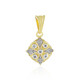 I2 (I) Diamond Silver Pendant