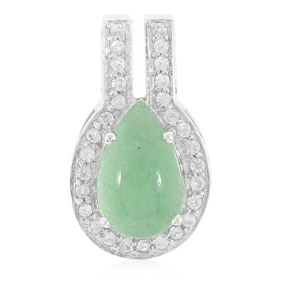 Green Aventurine Silver Pendant