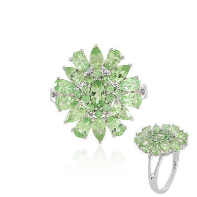 Tsavorite Silver Ring