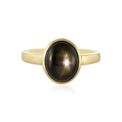 Black Star Sapphire Silver Ring