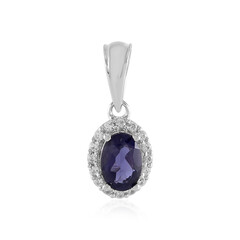 Iolite Silver Pendant