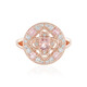 Nigerian Pink Tourmaline Silver Ring