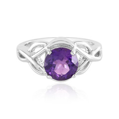 Siberian Amethyst Silver Ring