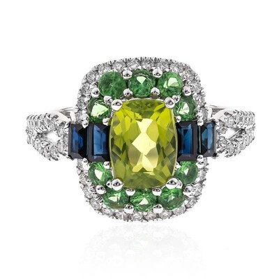 14K Dashihe Peridot Gold Ring (CIRARI)