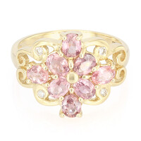 18K Unheated Padparadscha Sapphire Gold Ring (AMAYANI)