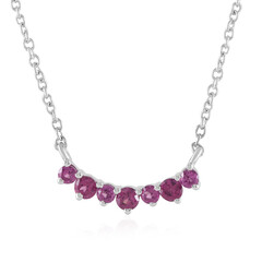 Rhodolite Silver Necklace