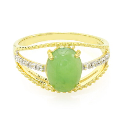 Imperial Chrysoprase Silver Ring