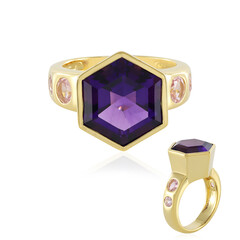 Siberian Amethyst Silver Ring