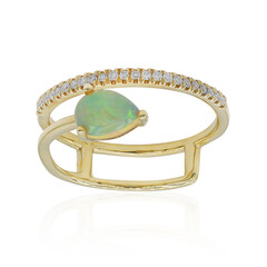 10K AAA Welo Opal Gold Ring