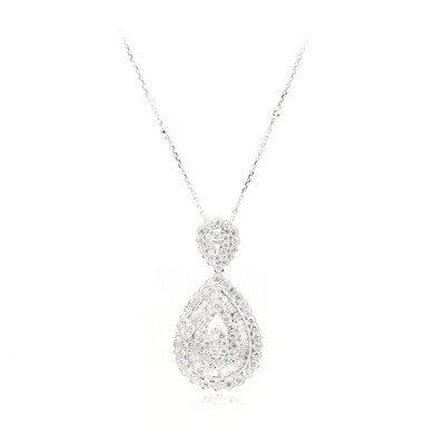 18K SI2 (H) Diamond Gold Necklace (CIRARI)