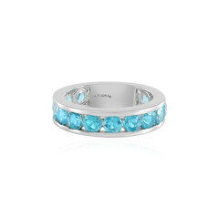 Paraiba Color Topaz Silver Ring