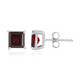 Mozambique Garnet Silver Earrings