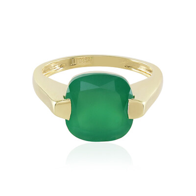 Green Onyx Silver Ring