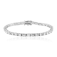 White Topaz Silver Bracelet