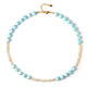 Blue Aragonite Silver Necklace (Riya)