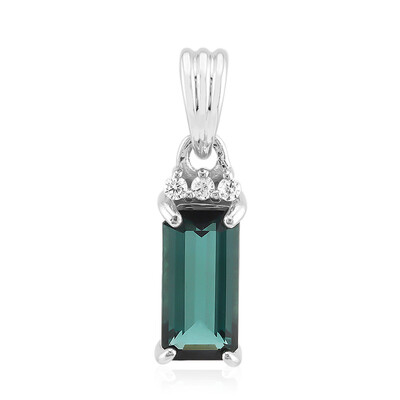 Indicolite Silver Pendant (Adela Silber)