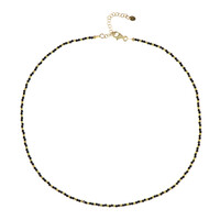 Golden Hematite Silver Necklace