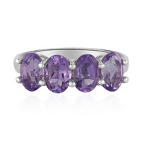 Bolivian Amethyst Silver Ring