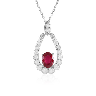 Madagascar Ruby Silver Necklace (de Melo)