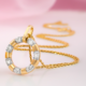 9K SI1 (G) Diamond Gold Pendant (Annette)