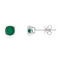 14K Zambian Emerald Gold Earrings (CIRARI)