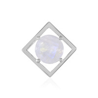 Rainbow Moonstone Silver Pendant