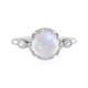 Rainbow Moonstone Silver Ring