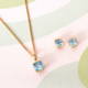 Sky Blue Topaz Silver Earrings