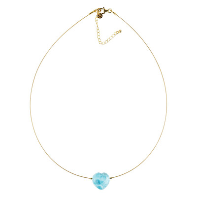 Larimar Stainless Steel Necklace