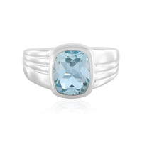 Sky Blue Topaz Silver Ring