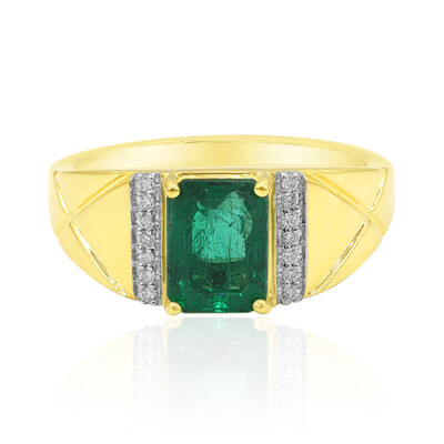 18K AAA Zambian Emerald Gold Ring (AMAYANI)