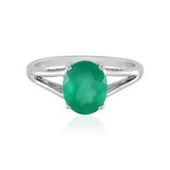 Green Onyx Silver Ring