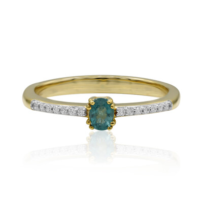 18K Grandidierite Gold Ring (AMAYANI)