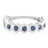 Laos Sapphire Silver Ring