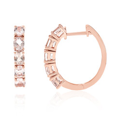 10K AAA Morganite Gold Earrings